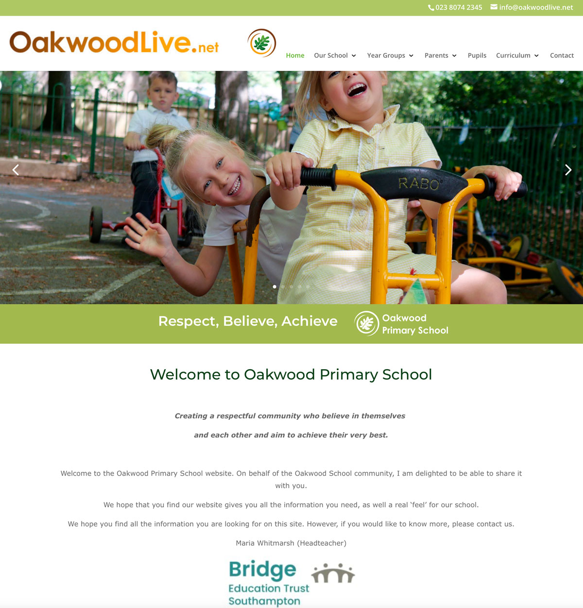 oakwood-primary-school-website